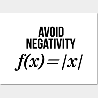 Avoid Negativity Math Equation Shirt Funny Math Teacher Gift Posters and Art